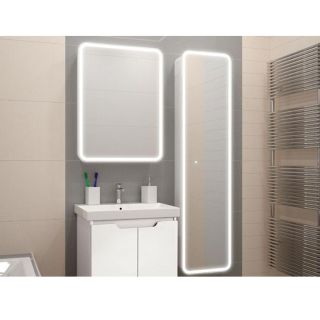 Шкаф-пенал DREJA POINT 99.9035 40 зеркальный с подсветкой